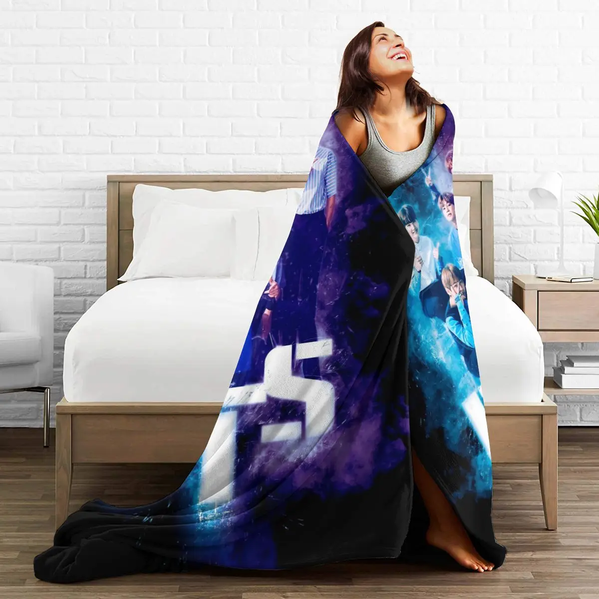 

Ultra Soft Sofa Blanket Cover Blanket Cartoon Cartoon Bedding Flannel plied Sofa Bedroom Decor for Children and Adults 122