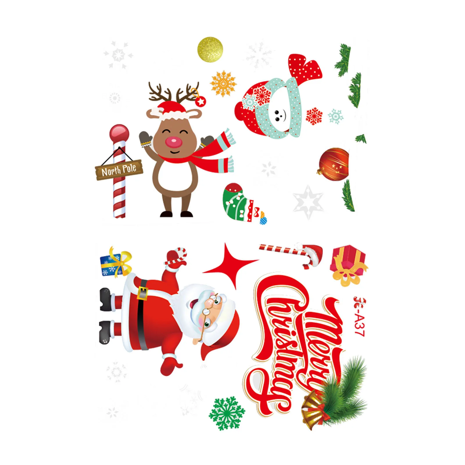 2 шт. Электростатическая наклейка для стекол и окон | Дом сад