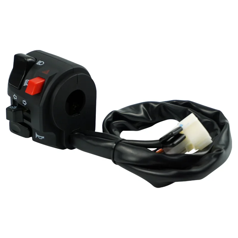 

Motorcycle modified horn warning turn signal far and near light handle seat combination switch