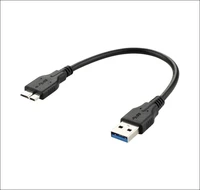 30cm usb3 0 male to micro b male cable for hardisk black color