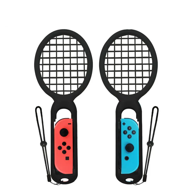 2 Pcs Game Tennis racket Handle Grip Gaming Console Comfortable Controller for Nintendo Switch Dual Double Players Game