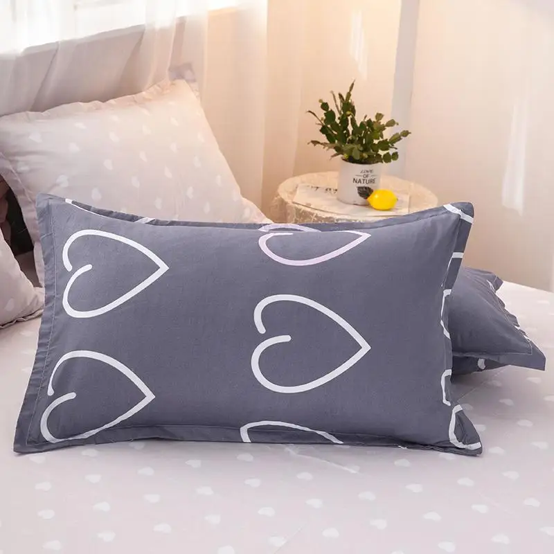 

Gray Bedding Set, Duvet Cover Pillowcase 3pcs 220x240 , 200x230 Quilt CoverHeart pattern Double Queen King Size Bed Cover 2020