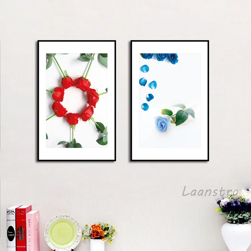 Украшение для дома североевропейская простая элегантная красная синяя Роза