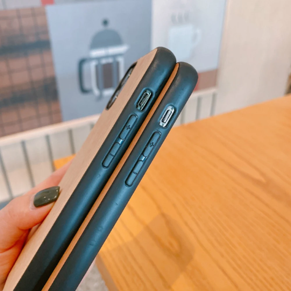 

Luxury Shell for IPhone XS Max Mobile Phone Cover Wooden Pattern Soft TPU Cover for IPhone 8 7 7plus 6 6S Plus Case