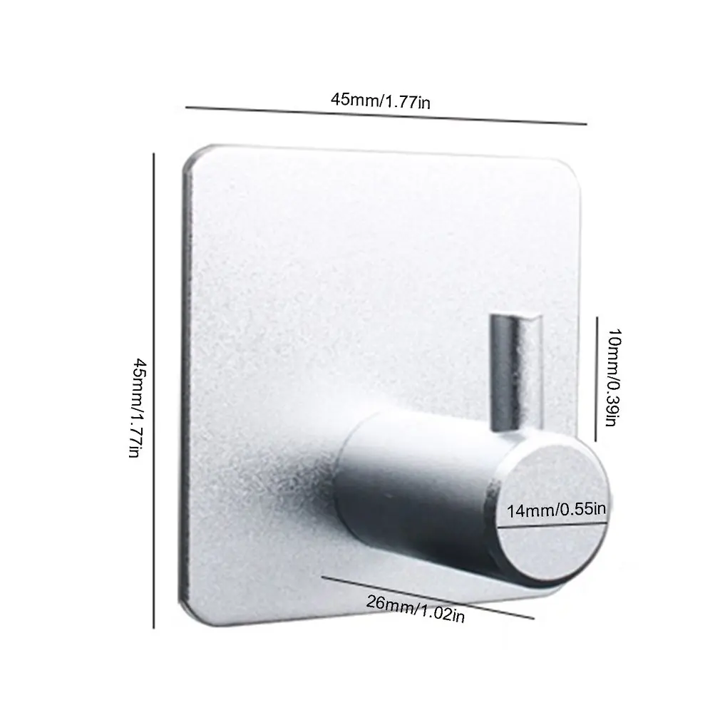 

4pcs Bathroom Hooks Adhesive Hooks Heavy Duty Wall Hooks For Hanging Coat Hat Towel Wall Door Cabinet Hooks For Bedroom