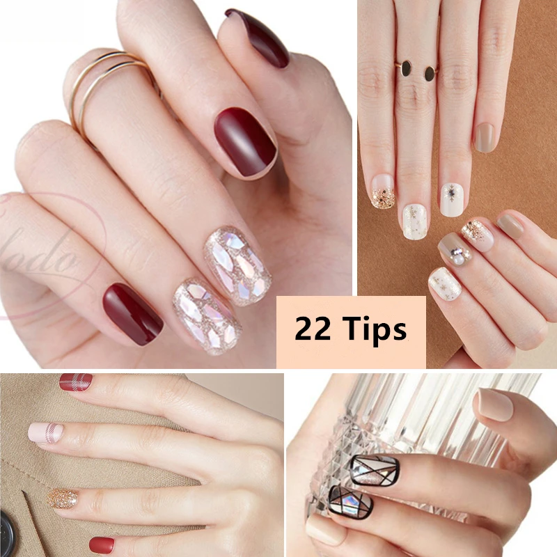 Новинка обертки для французских ногтей 22 накладки наклейки дизайна полоски