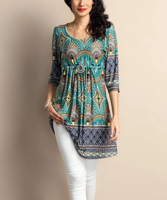 

Retro Floral Print O-Neck Women's T-Shirt Top Autumn New Seven-Quarter Sleeves Plus Size S-5XL Floral Print Ladies Street Top