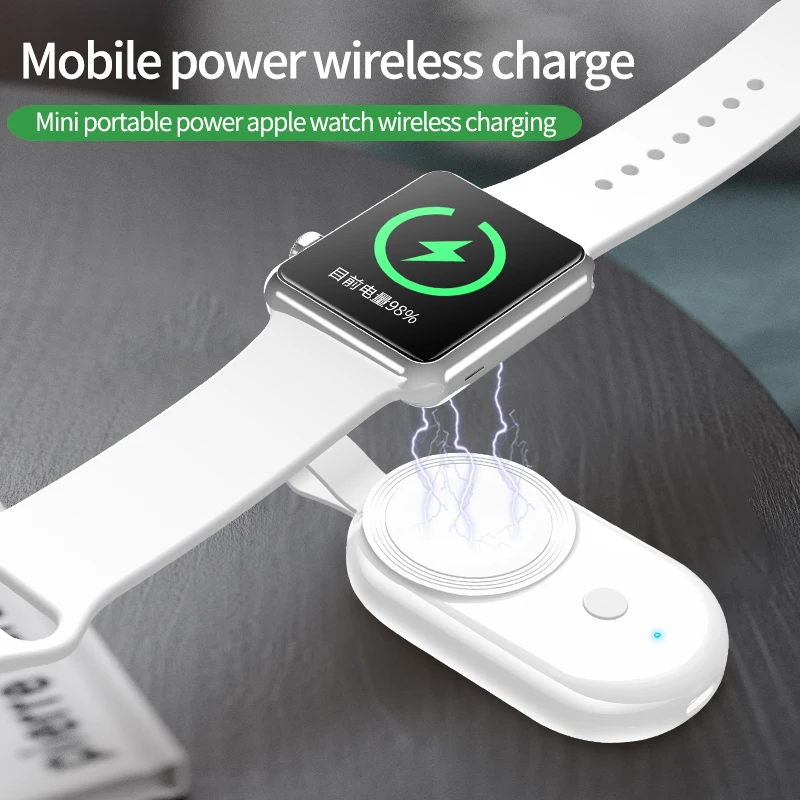 Портативное зарядное устройство USB для Apple Watch SE 6 5 4 док станция быстрой зарядки адаптер магнитное