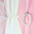 Магнитные зажимы для штор с бусинами, магнитные зажимы для штор, подвесные держатели для занавесок, зажимы для ремней, аксессуары для украшения дома