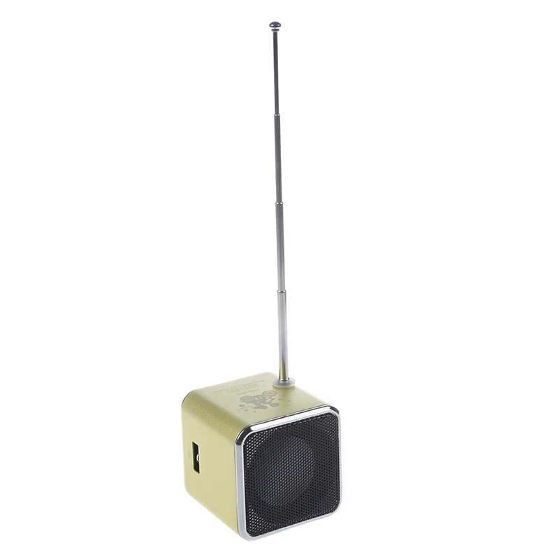 TD V26 портативный мини цифровой динамик с Micro SD / TF USB /FM (зеленый)|Портативные