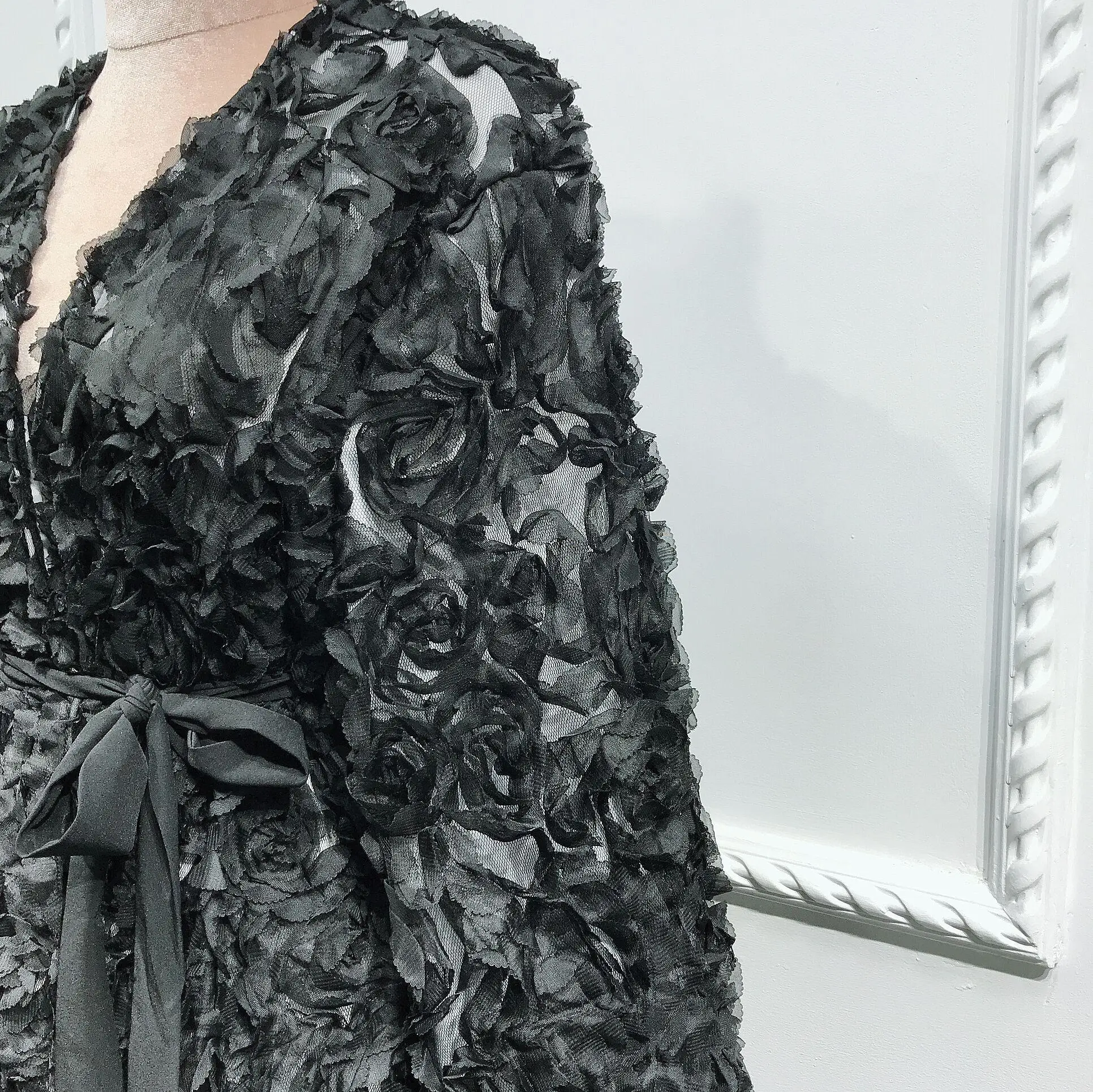 Кружевной Цветок abaya Дубай открытый халат-кимоно кардиган мусульманские женщины