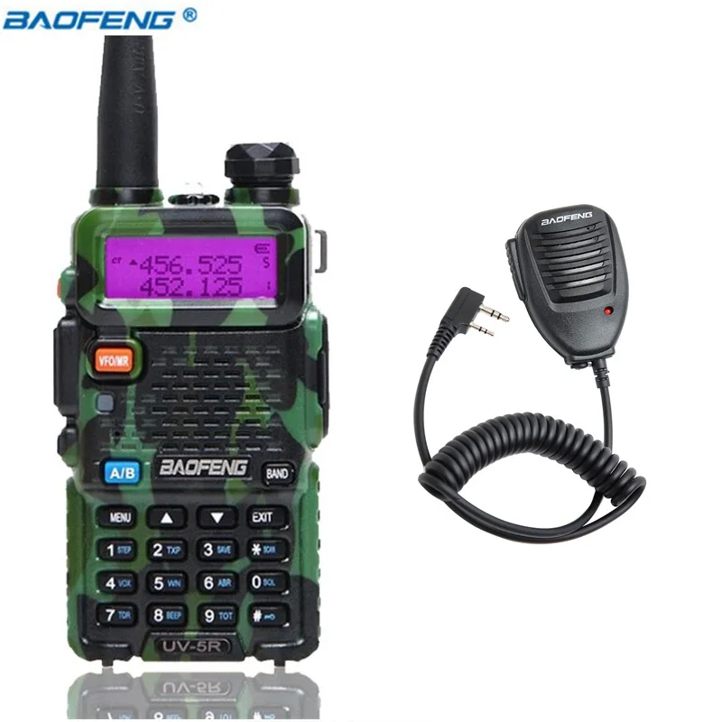 camo car charger Baofeng UV-5R Двухдиапазонная VHF/UHF136-174Mhz& 400-520Mhz рация двухстороннее радио Baofeng портативное UV5R Ham портативное CB радио - Цвет: camo car charger