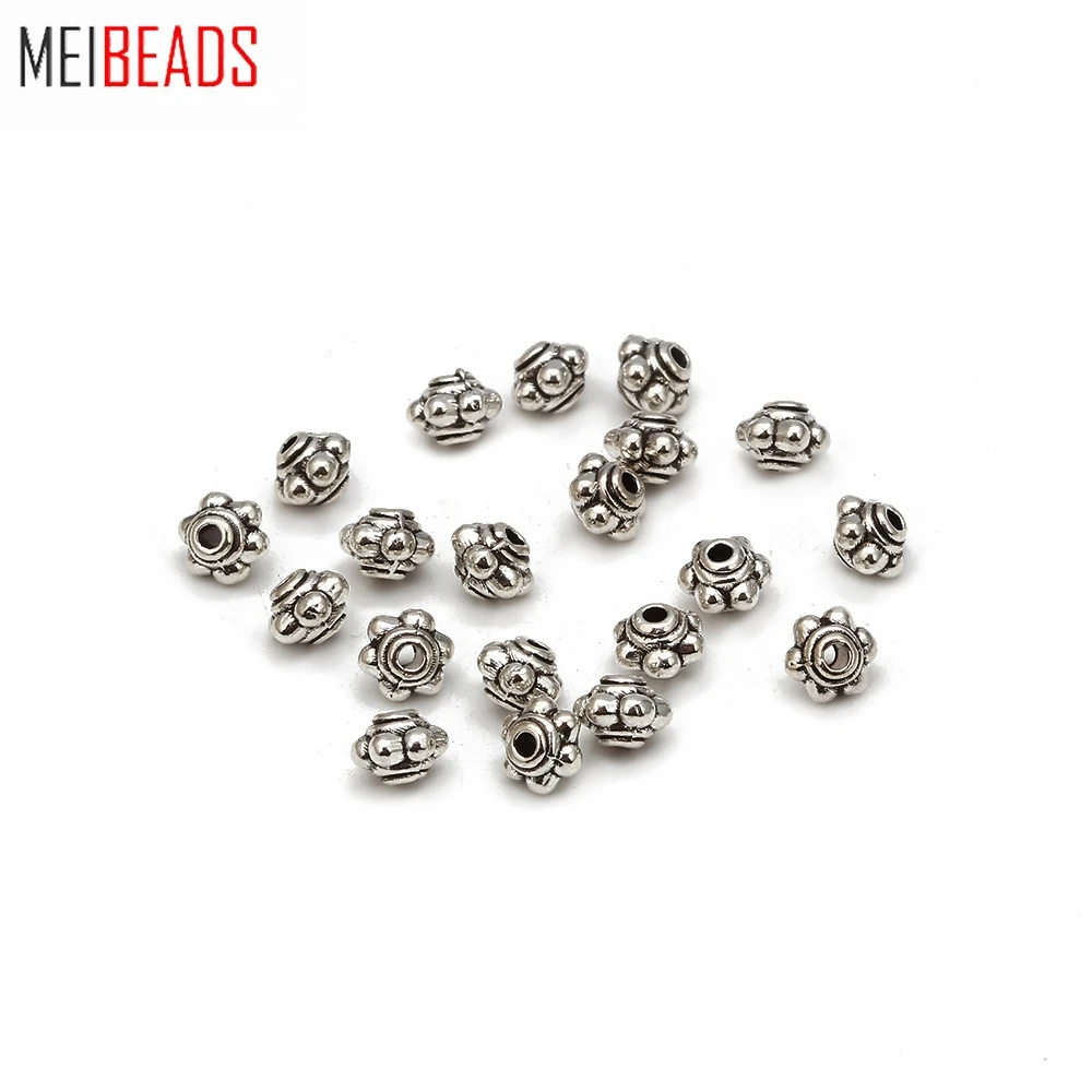 Бусины разделители MEIBEADS из перфорированного сплава имитация тибетского 20 шт./лот