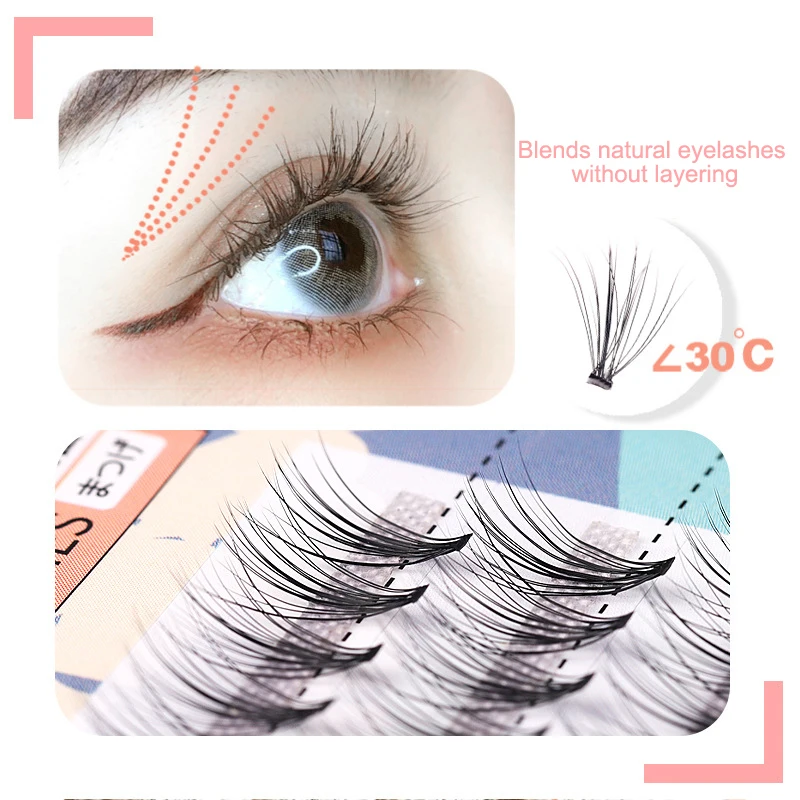 

Ресницы для наращивания профессиональные, водостойкие длинные натуральные ресницы для придания объема, эффекты эллипса