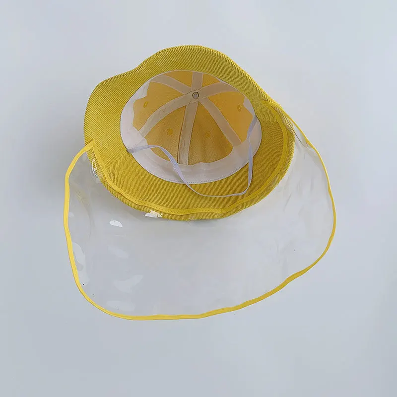 Children's corduroy Bucket Hats girl Summer Sunscreen Panama Hat boyPure Color Sunbonnet Fedoras Outdoor Fisherman Beach Cap |