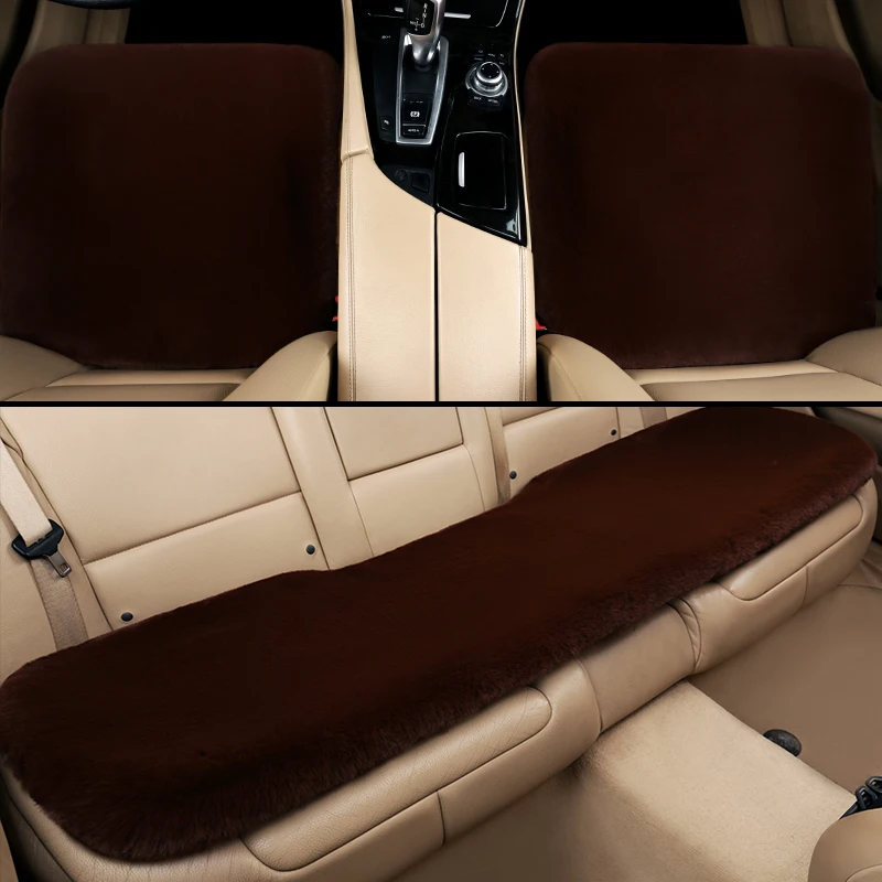 Горячий в холодную погоду искусственный мех автомобильный чехол для сиденья флокированная ткань сиденья Подушка сохраняет тепло зимой