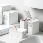 Японская маленькая коробка для хранения, семейная коробка, настольный мини-органайзер для мусора, пластиковый контейнер, Офисная коробка для всякой всячины