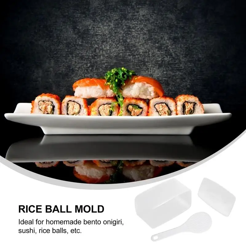 

2 Sets Home DIY Rice Ball Moulds Creative DIY Sushi Maker Kitchen Utensils