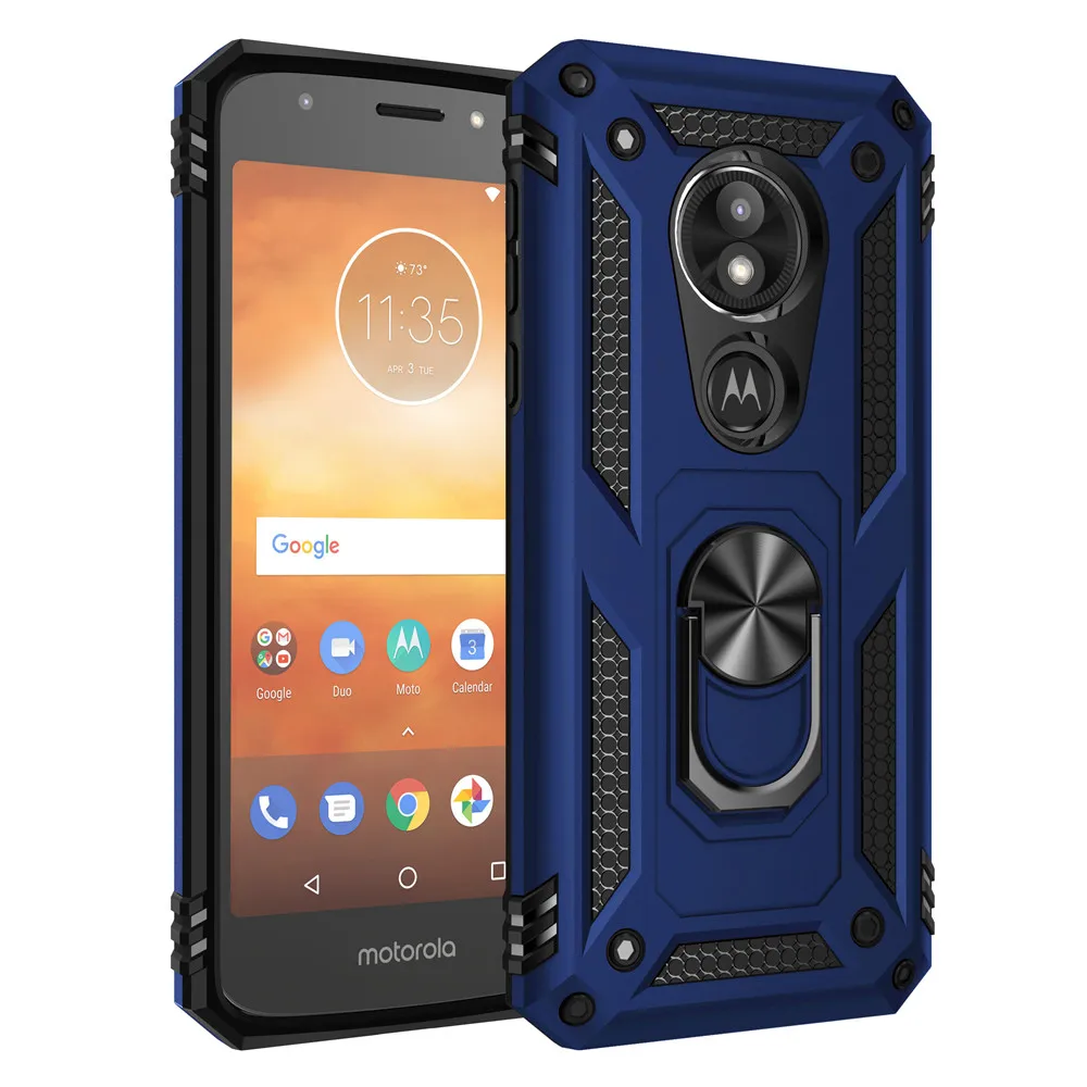 

For Motorola Moto E5 Play Case Cover Armor Rugged Military Car Holder Ring Case for Moto E5 Play E5play E Play (5th Gen.) Coque