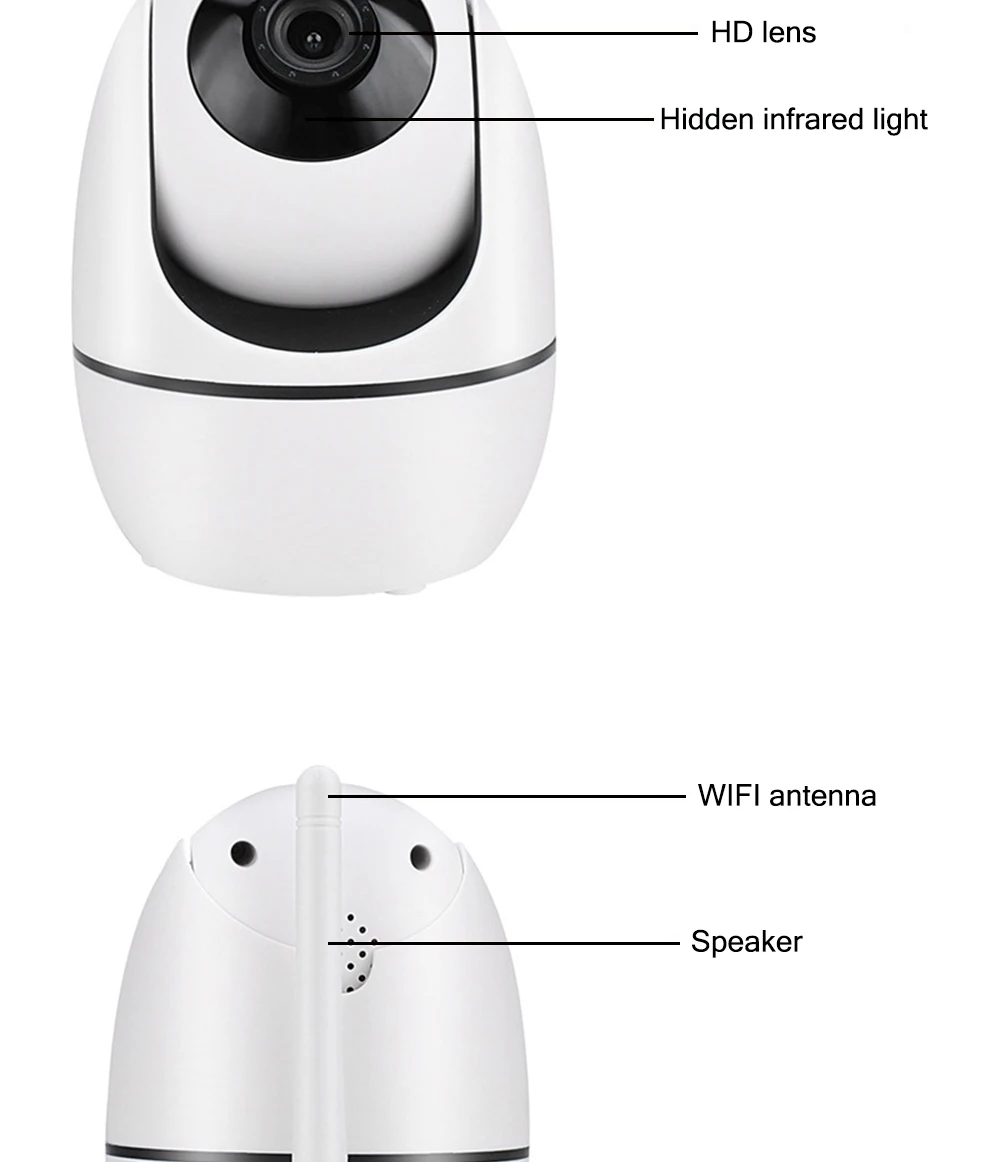 1080P Беспроводная 1920*1080 wifi ip-камера, интеллектуальная домашняя охранная камера видеонаблюдения, сетевая камера с wifi P6Spro