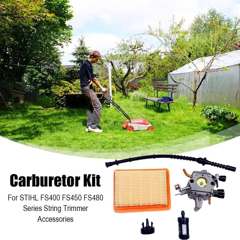 

FS450 Carburetor Air Filter Set Replacement Suitable for STI-HL FS400 FS450 FS480 Series String Trimmer Accessories