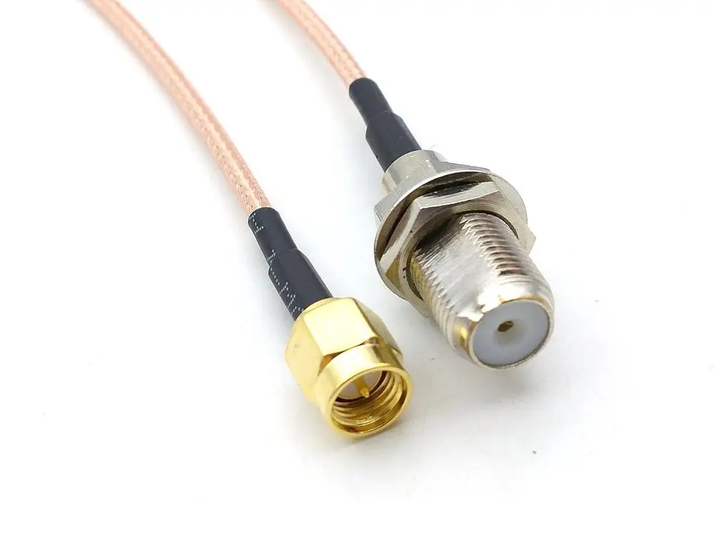 100 шт. F Type femlae Jack to SMA штекер кабеля RG316|Соединители| |