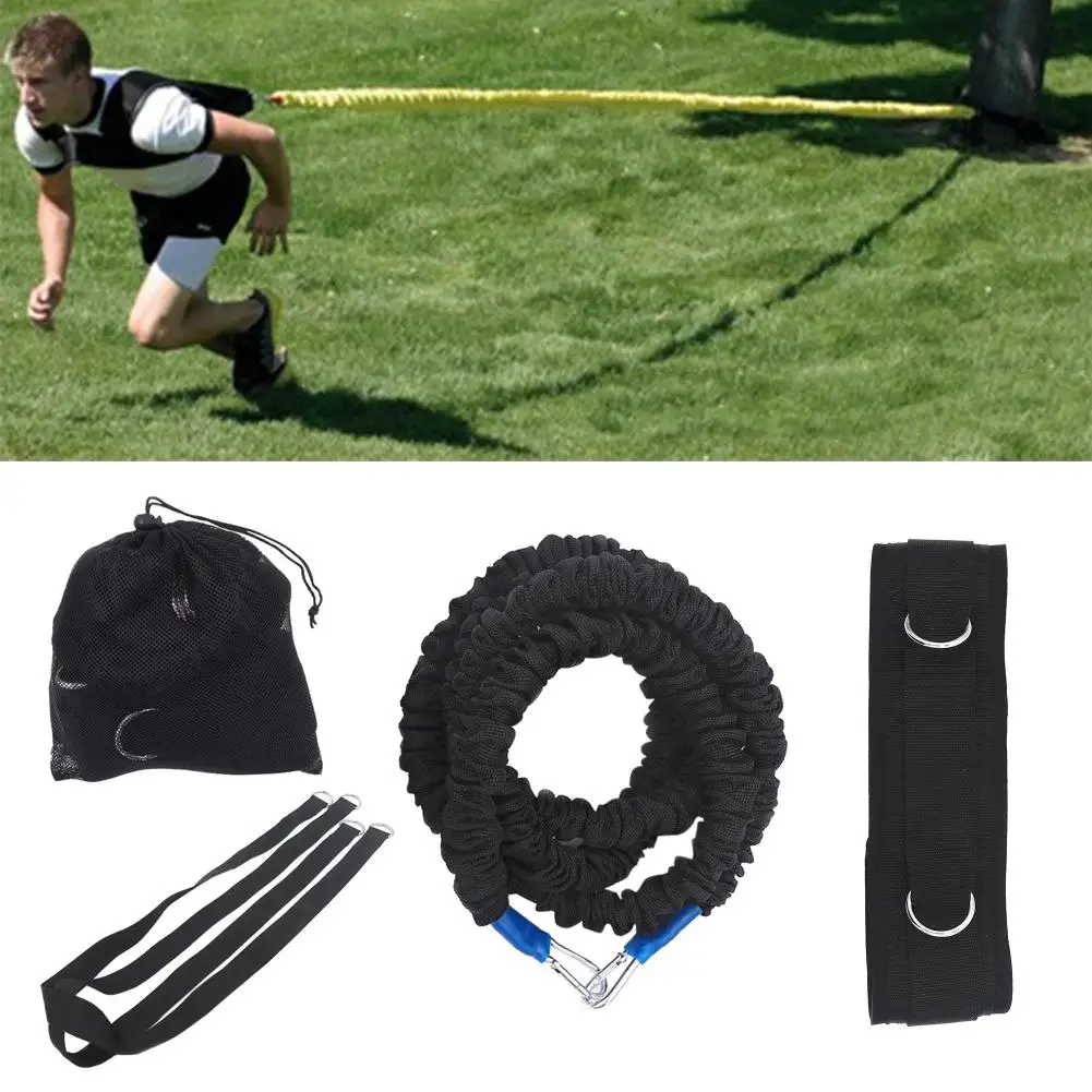 

1Set Training Speed Reactive Stretch Cord Adjustable Belt Anchor Strap Overspeed Accelerator Fitness Outdoor Training Equipment
