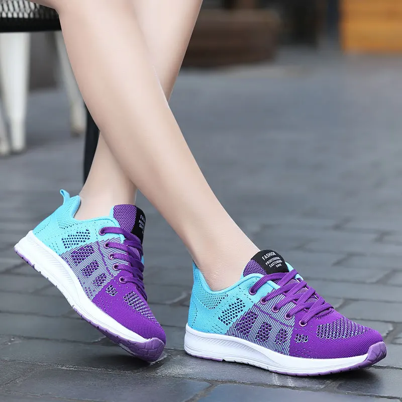 Women Sneakers Vulcanize Shoes Air Mesh Tenis Feminino Fashion Summer Ladies Casual Lace-Up Footwear Shoes.LCH | Обувь