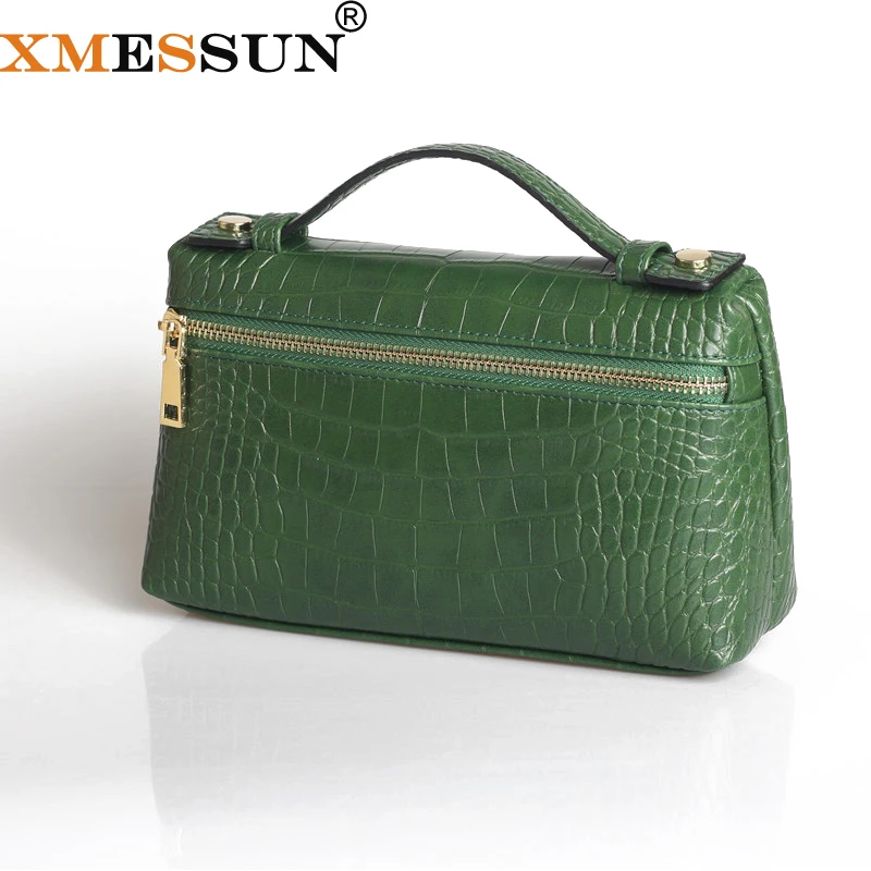 Сумка клатч XMESSUN из натуральной кожи с тиснением под крокодила женская сумка для