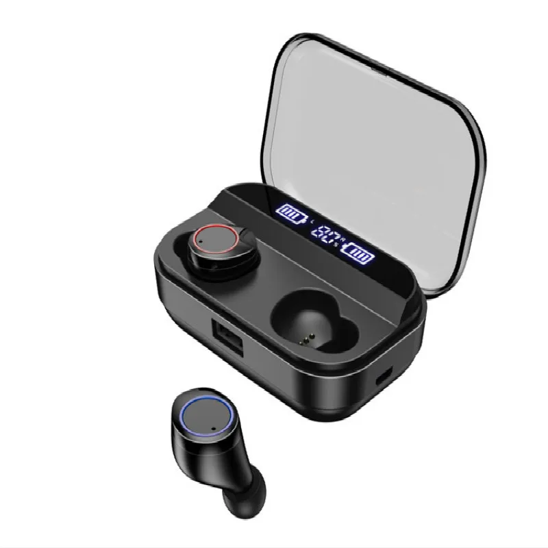 Мэнди бисера беспроводные наушники Bluetooth V5.0 Спортивные Беспроводные в ухо