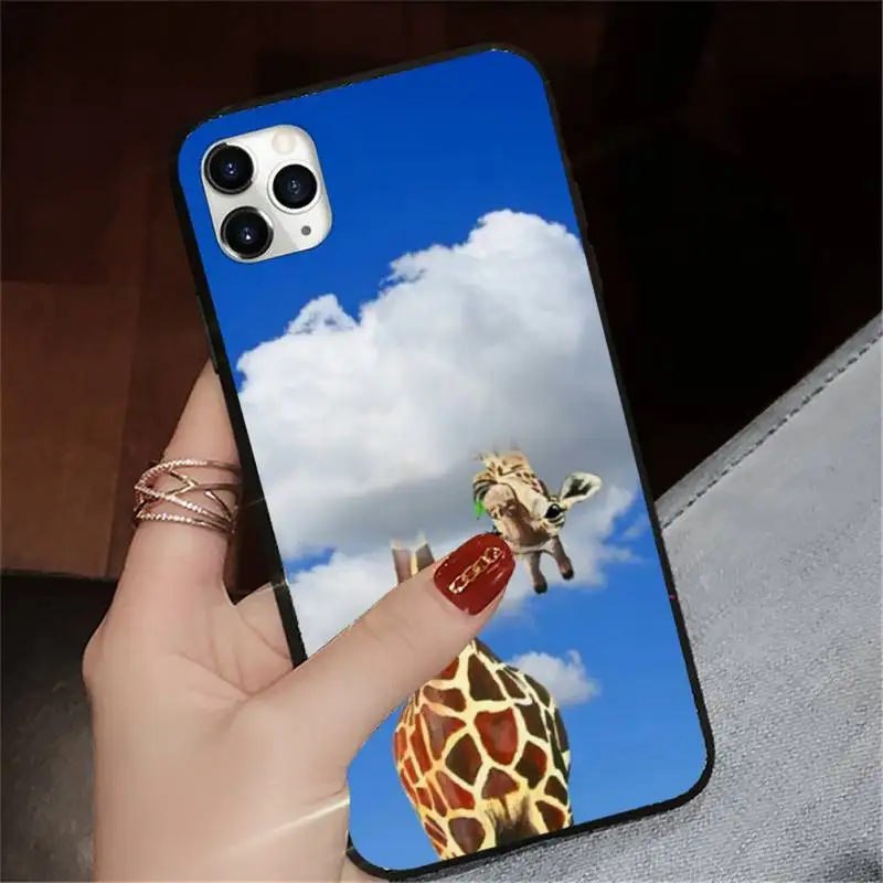 

Giraffe animal pattern painting Phone Case for iPhone 11 12 pro XS MAX 8 7 6 6S Plus X 5S SE 2020 XR