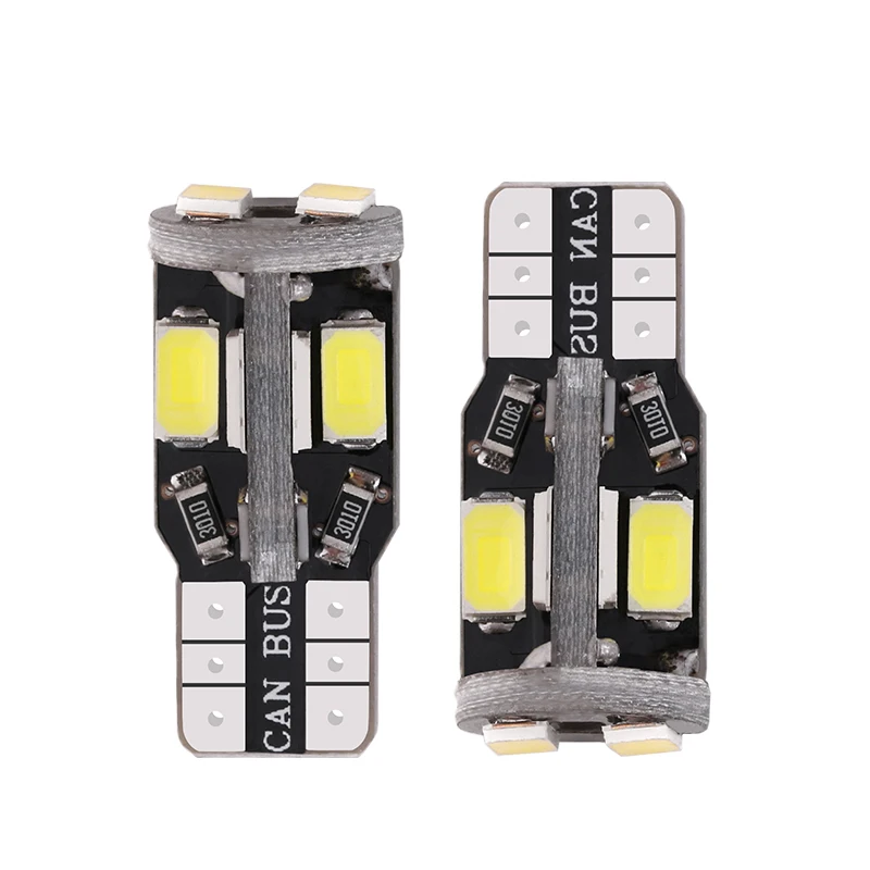 10 шт. T10 W5W 168 194 Светодиодный лампочки Canbus 5630 10SMD для боковых габаритных инструмент: