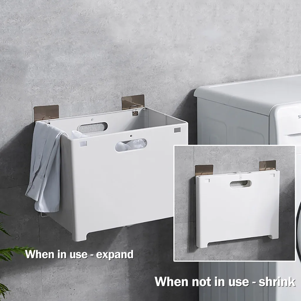 Складная корзина для белья без отверстий складная хранения настенная подвесная