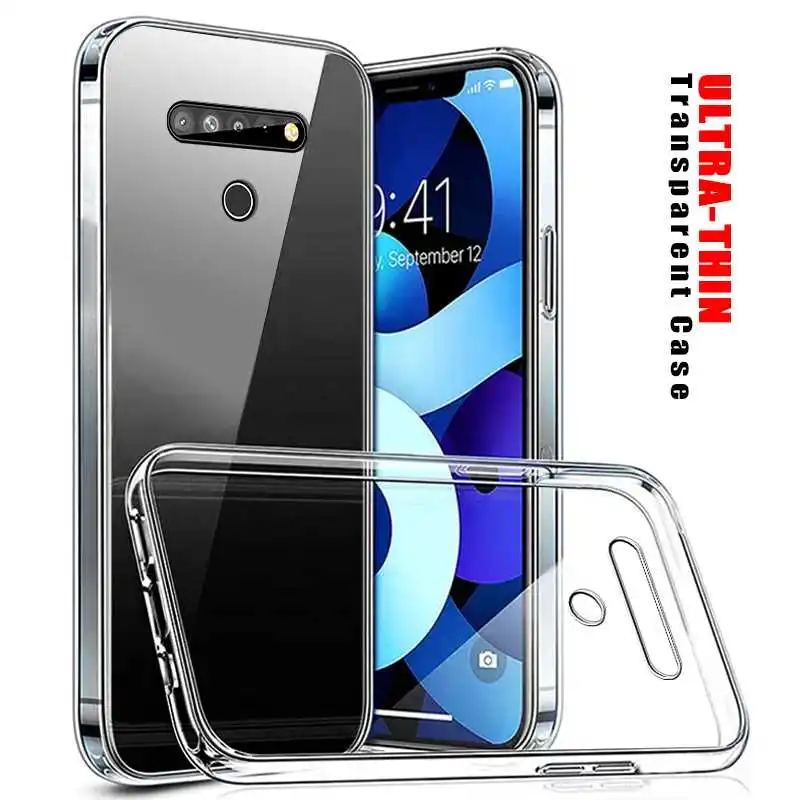 

Ultra Thin Transparent Soft Case For LG V50 V40 V30S V30 Phone Case Cover