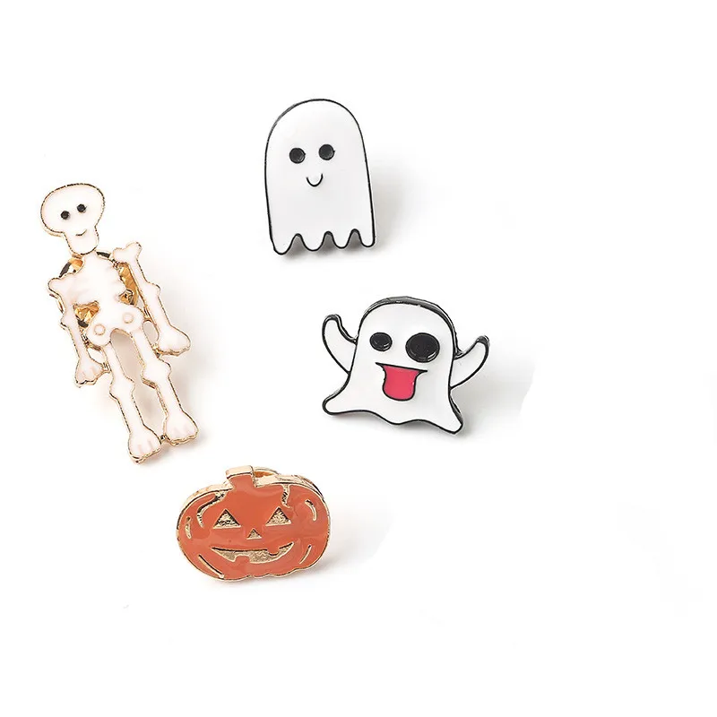 Эмалированный значок в виде призрака милое искусственное животное венок детский