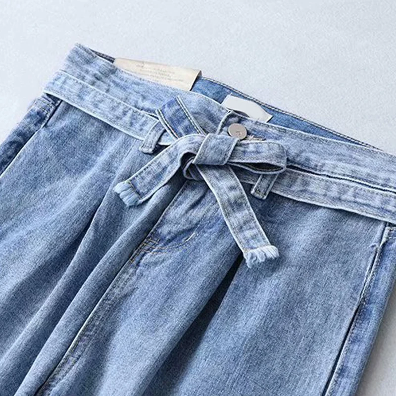 Женские джинсы с высокой талией GOPLUS синие джинсовые брюки в винтажном стиле