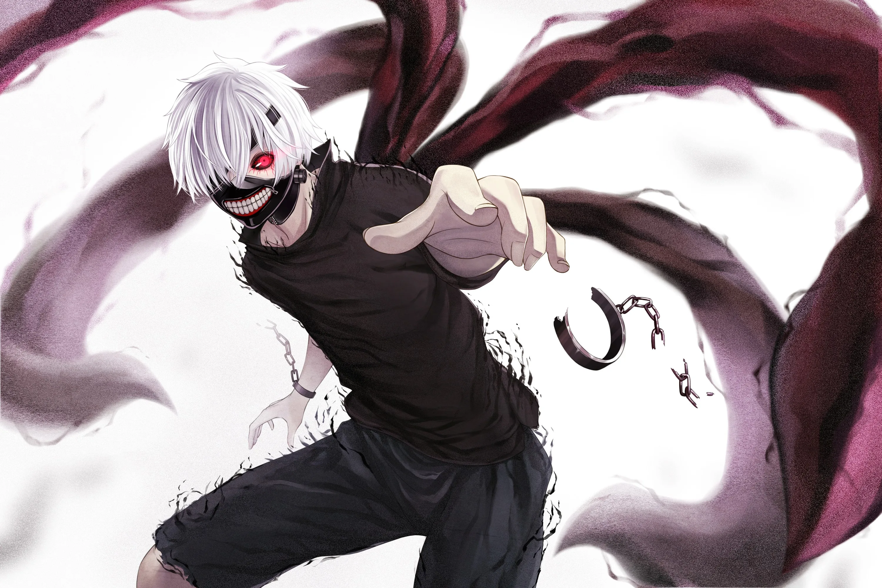 Аниме постер Blood Kaneki Tokyo Ghoul Манга прокрутка настенный художественный принт Декор