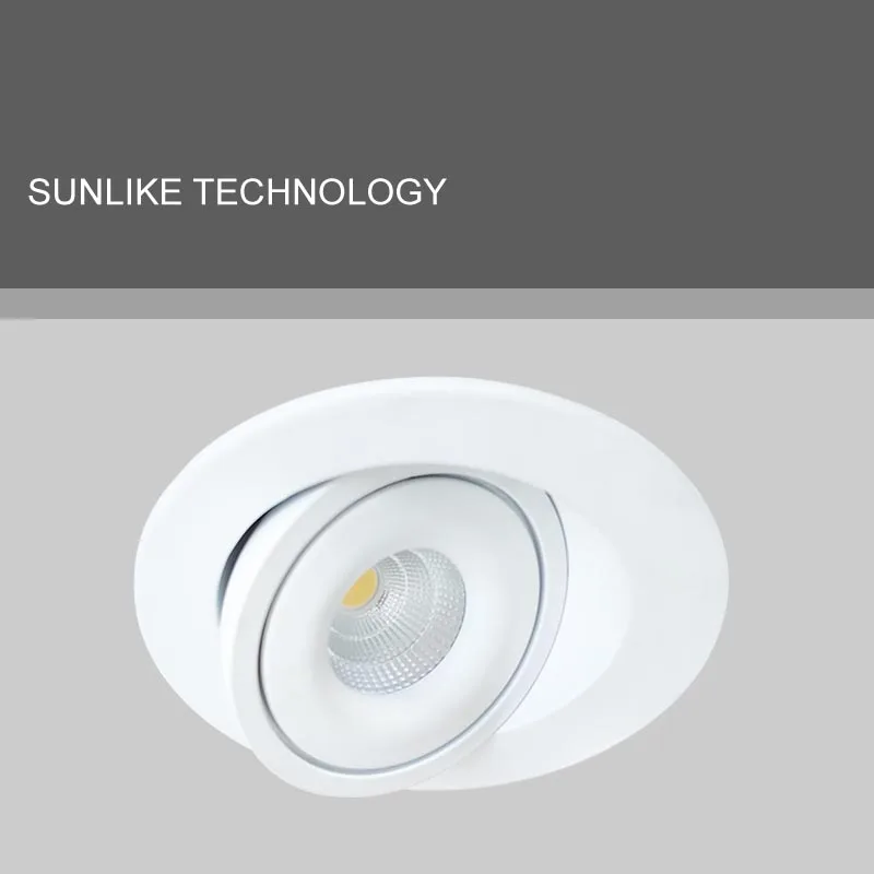 7 Вт светодиодный встраиваемый потолочный светильник трехцветные КТК пятна AC220V