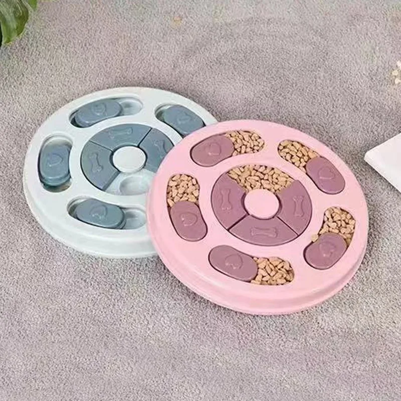 

2020 Portable Pet Dog Feeding Food Bowls Puppy Slow Down Eating Feeder Dish Bowel Prevent Obesity Dogs Playing Puzzle Toys Dish