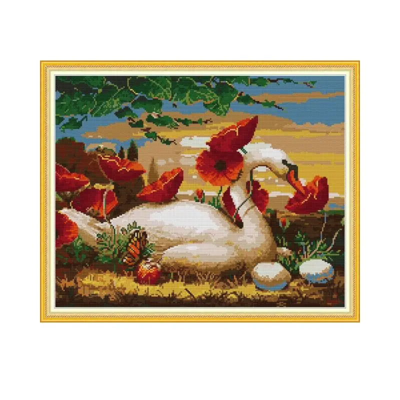 Набор для вышивки крестом Joy Sunday Swans набор рукоделия 11CT 14CT|Упаковка| |