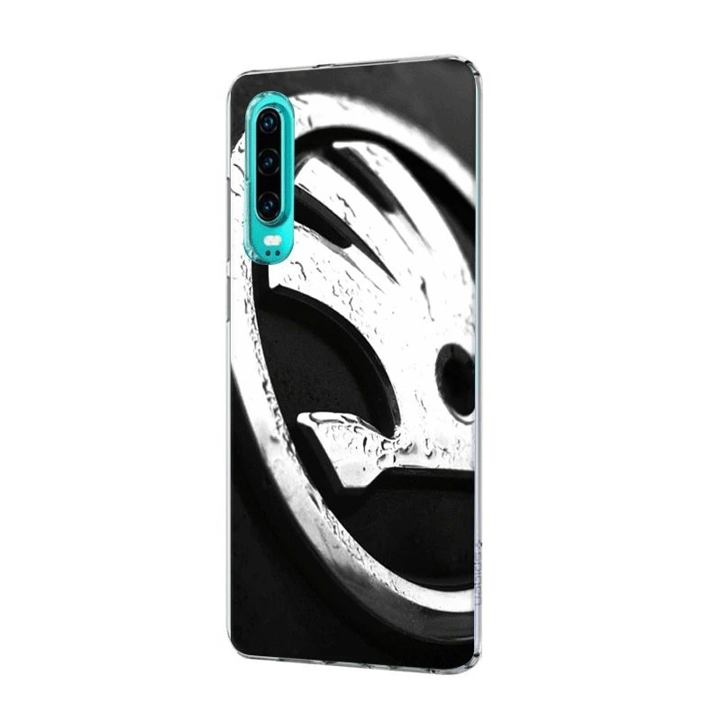 Мобильный телефон чехол для телефона чехол для huawei Коврики 30 20 10 Pro Lite Y6 Y7 Y9 Nova 2 3 2i 3i 3 4 5i оболочки мультфильм автомобиля Skoda