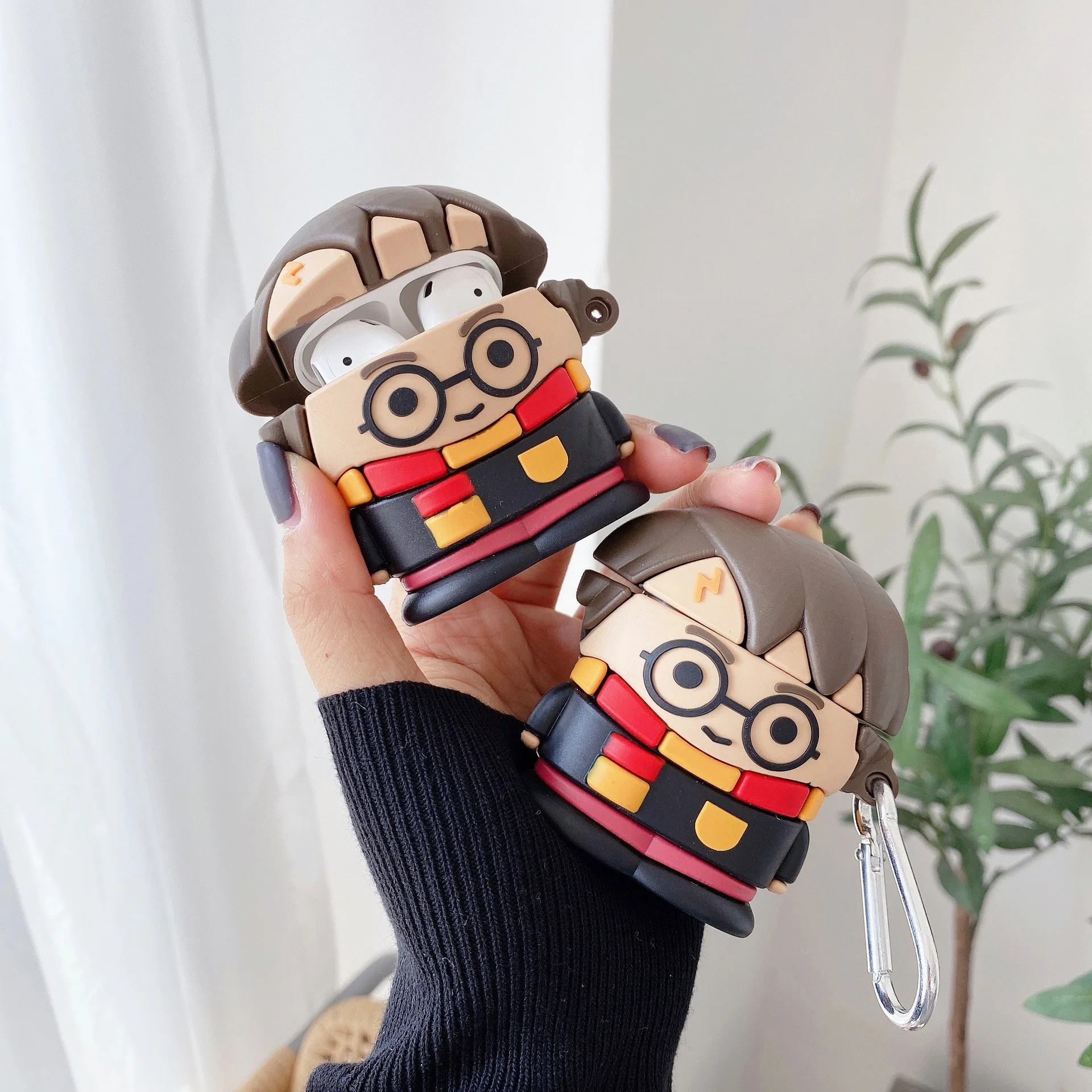 Чехол для наушников с мультяшными героями Harries Magic School Potter силиконовый защитный