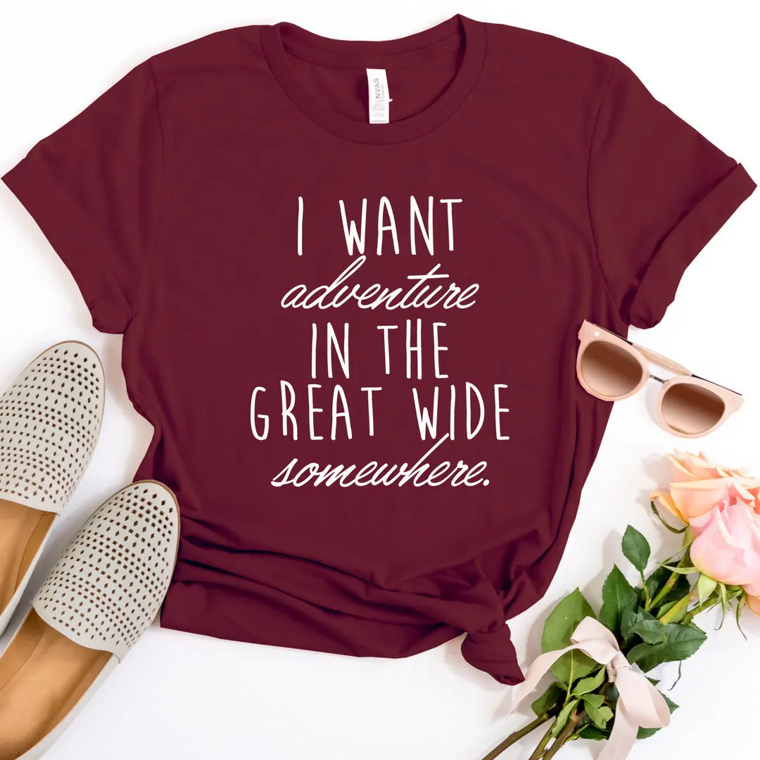 Я хочу приключения в большой широкий где то футболка Красота и со Зверем платье