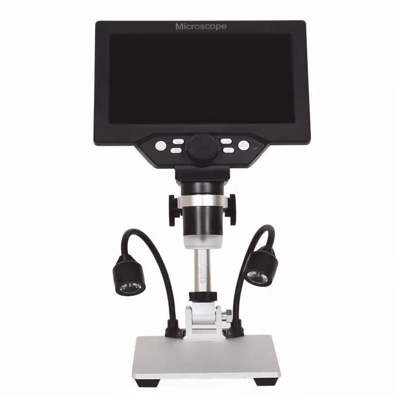 Grande Display Lcd Microscópio Digital 12mp 11200x Vídeo Eletrônico Lupa Câmera de Solda Telefone Pcb Ferramentas de Reparo Led Luz Microscópios