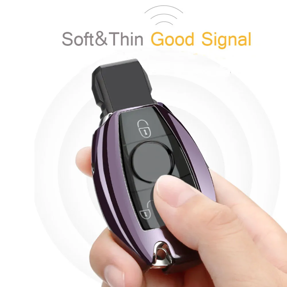 

Hight Quality PC+TPU Key Case Cover Key Case Protective Shell Holder For Mercedes Benz A B R G Class GLK GLA w204 W251 W463 W176