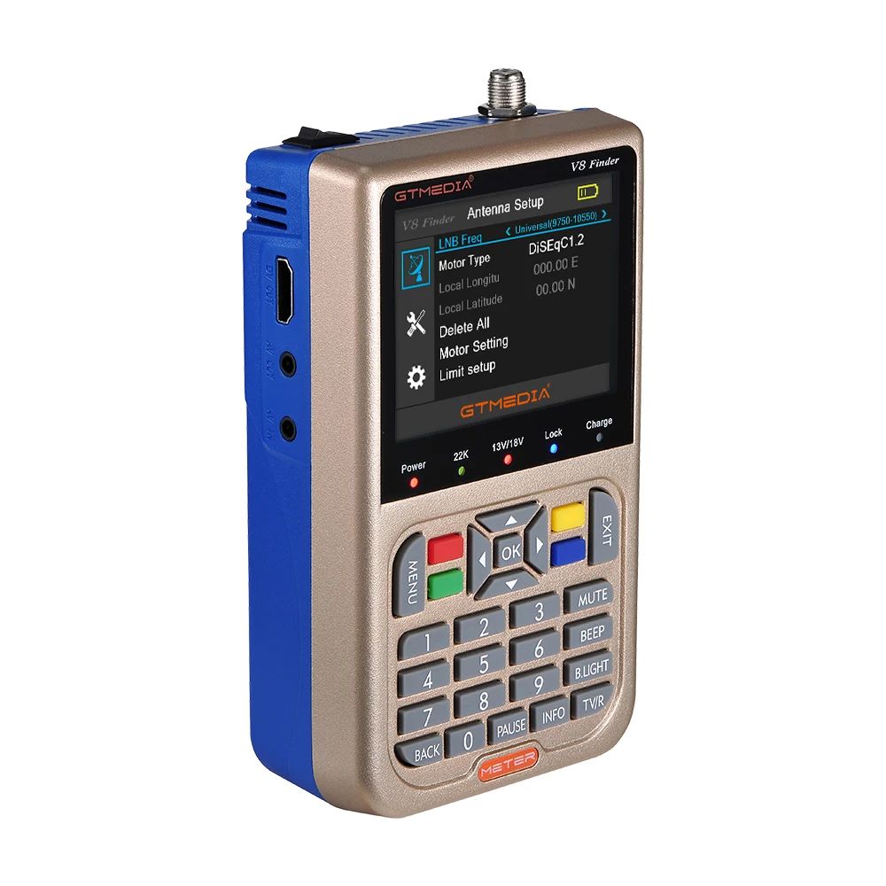 GTMEDIA V8 Finder метр DVB-S2 DVB-S FTA цифровой спутниковый SatFinder HD искатель инструмент
