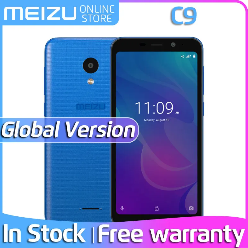 Официальная версия Meizu C9, 4G LTE, 2 ГБ, 16 ГБ, 5,45 дюймов, 1440x720 p, ips экран, четыре ядра, МП камера, две sim-карты, мобильный телефон