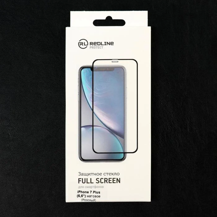 Защитное стекло Red Line для iPhone 7 Plus Full Screen матовое полный клей розовое 5261061|Защитные