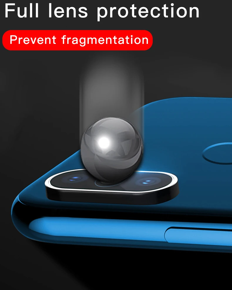 Полная защита объектива для задней камеры Red mi Note 7 Pro из закаленного стекла Xiaomi 8