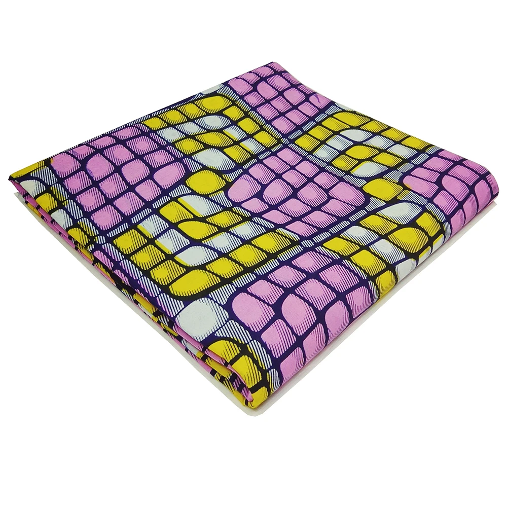 Высокое качество 100% хлопок Анкара Африканский воск принт ткань настоящий 6 ярдов